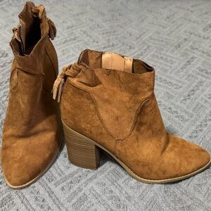 Brown Suede Ankle Boots